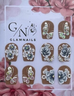 Blue Butterfly With Swarovski