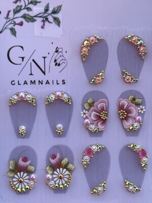 Elegant Pink With Swarovski