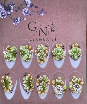 Elegant Flowers With Swarovski