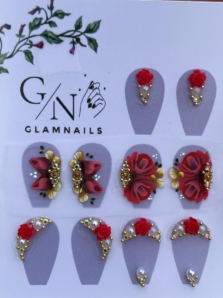 Beautiful Red With Swarovski