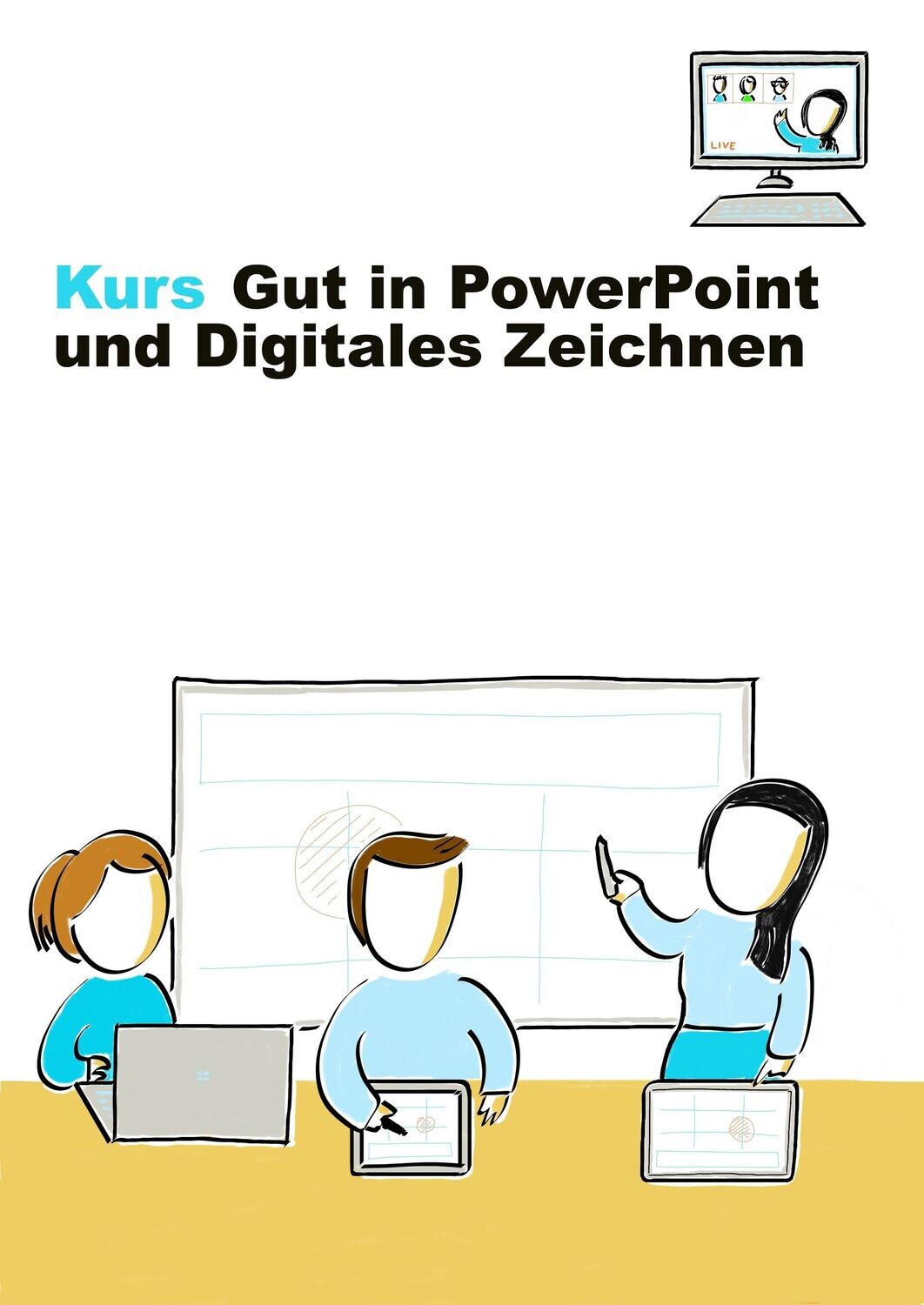 Kurs Gut in PowerPoint und Digitales Zeichnen online teilnehmen
