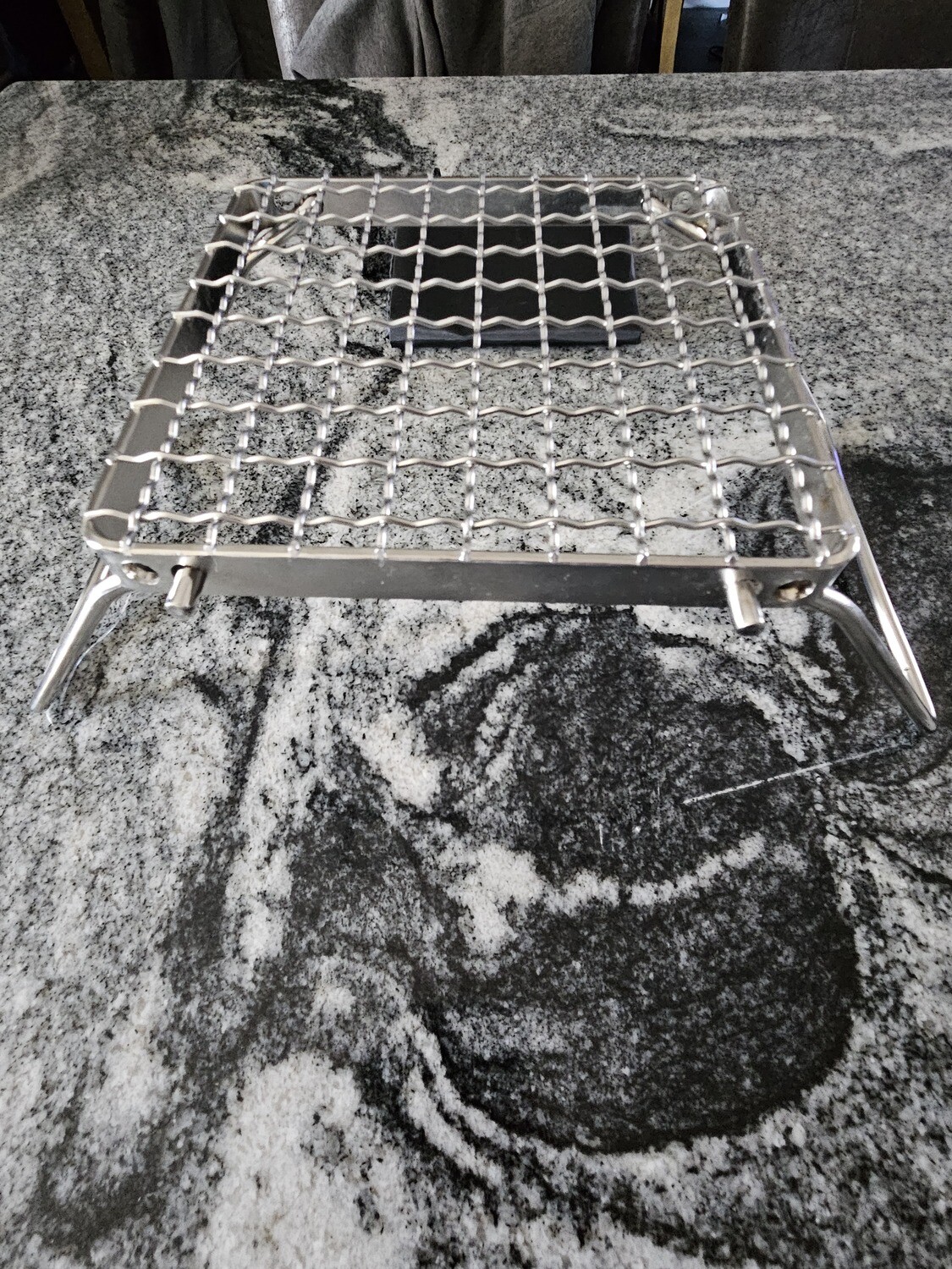 Blazin Camp Grill with Foldable Legs-304 Stainless Steel Grill Grate