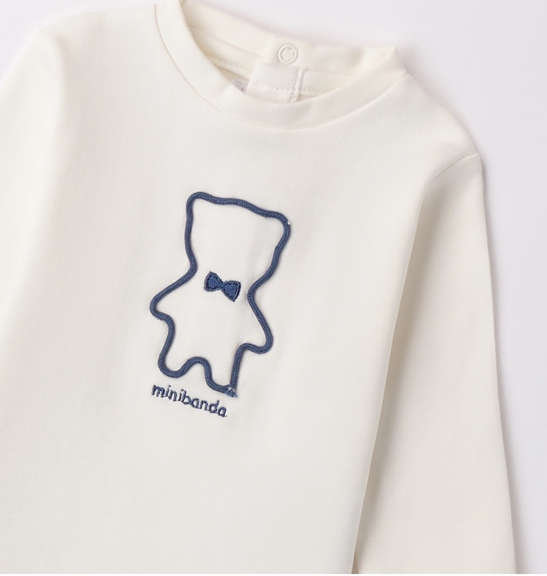 Minibanda wit t-shirt logo