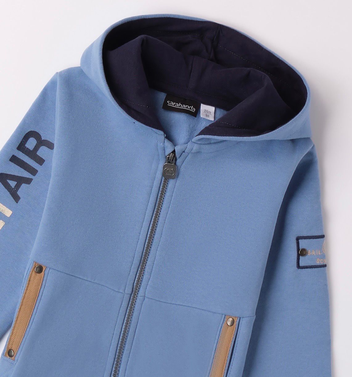 Sarabanda hoody met rits