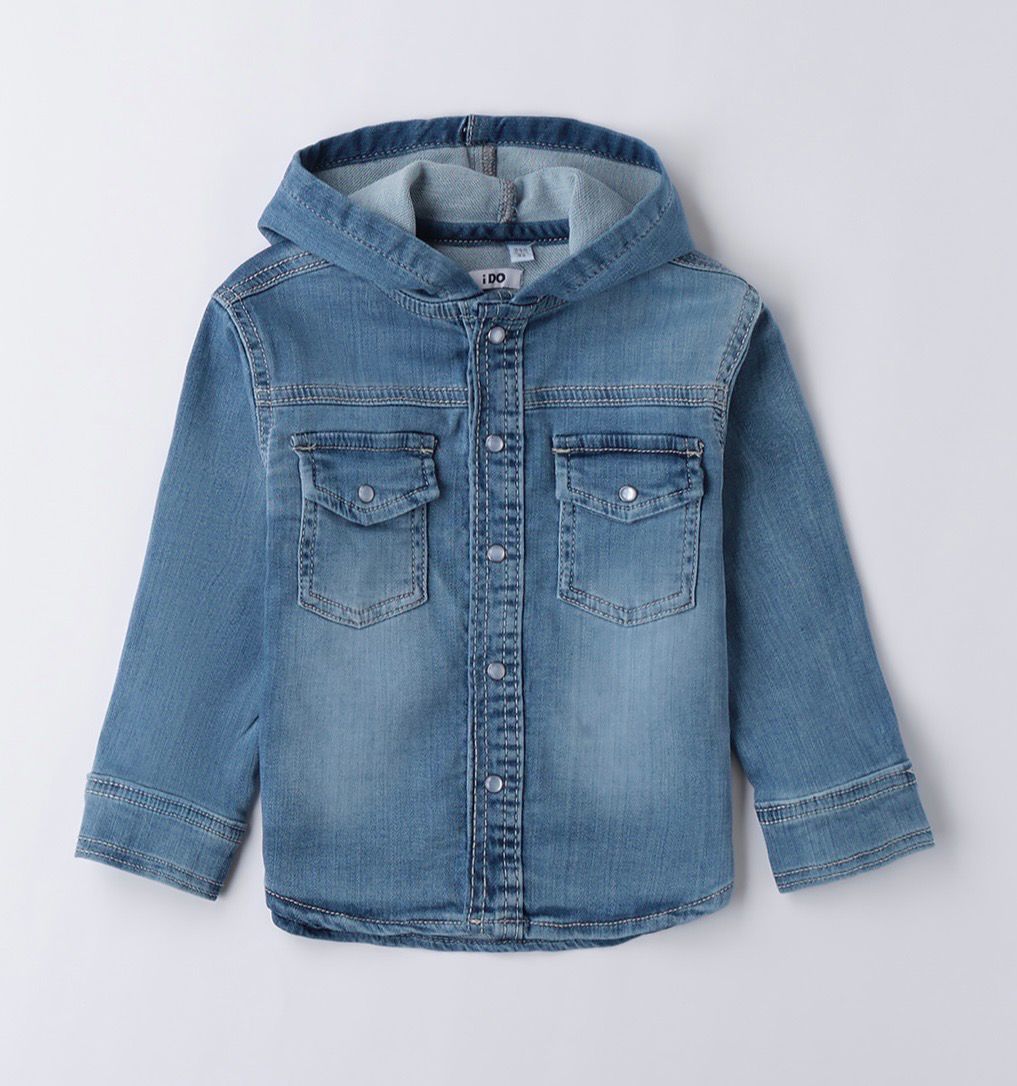 IDO jeans hemd met kap