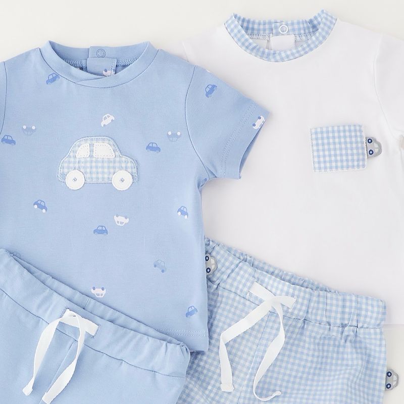 IDO 2X setje shirtjes+shortjes