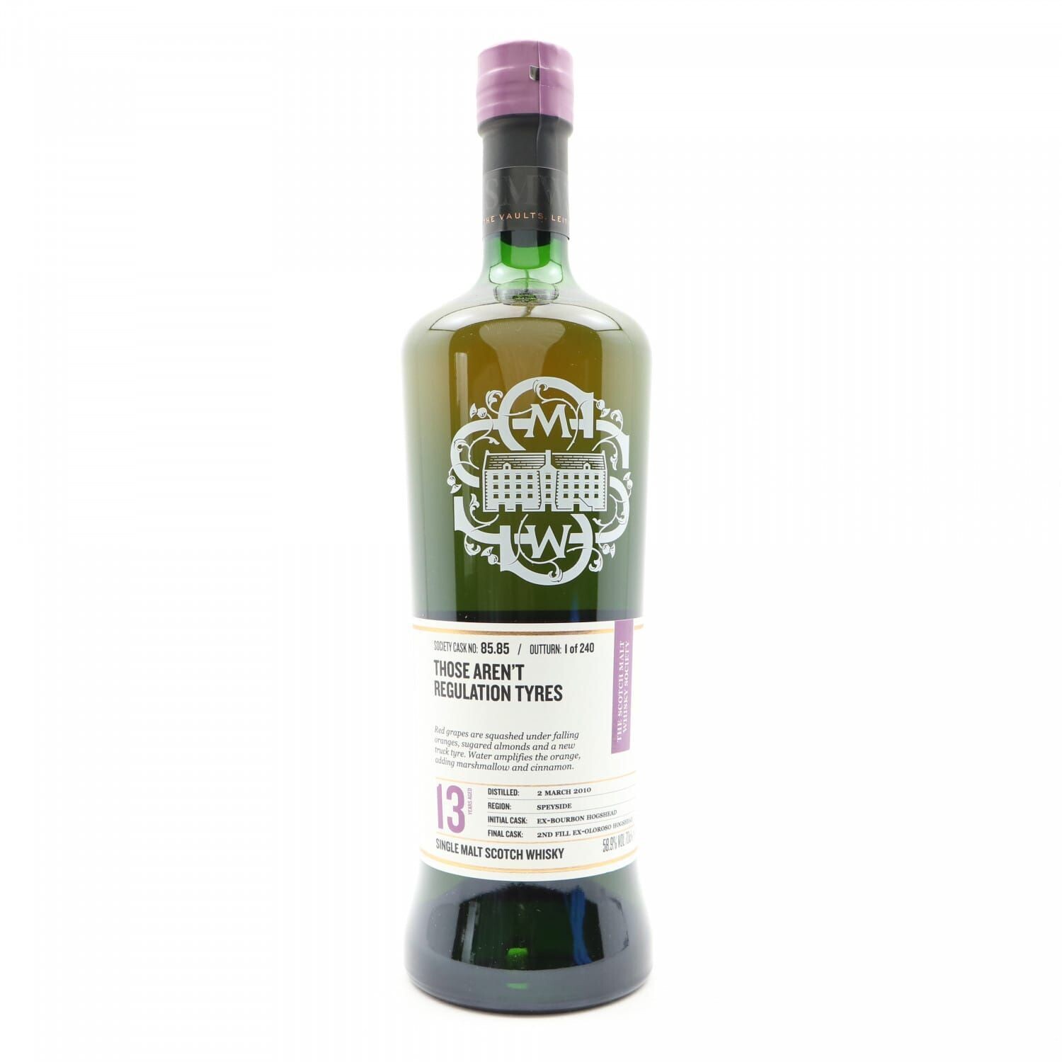 Glen Elgin 13 Year Old 2010 Single Cask SMWS 85.85 Those Aren’t Regulation Tyres