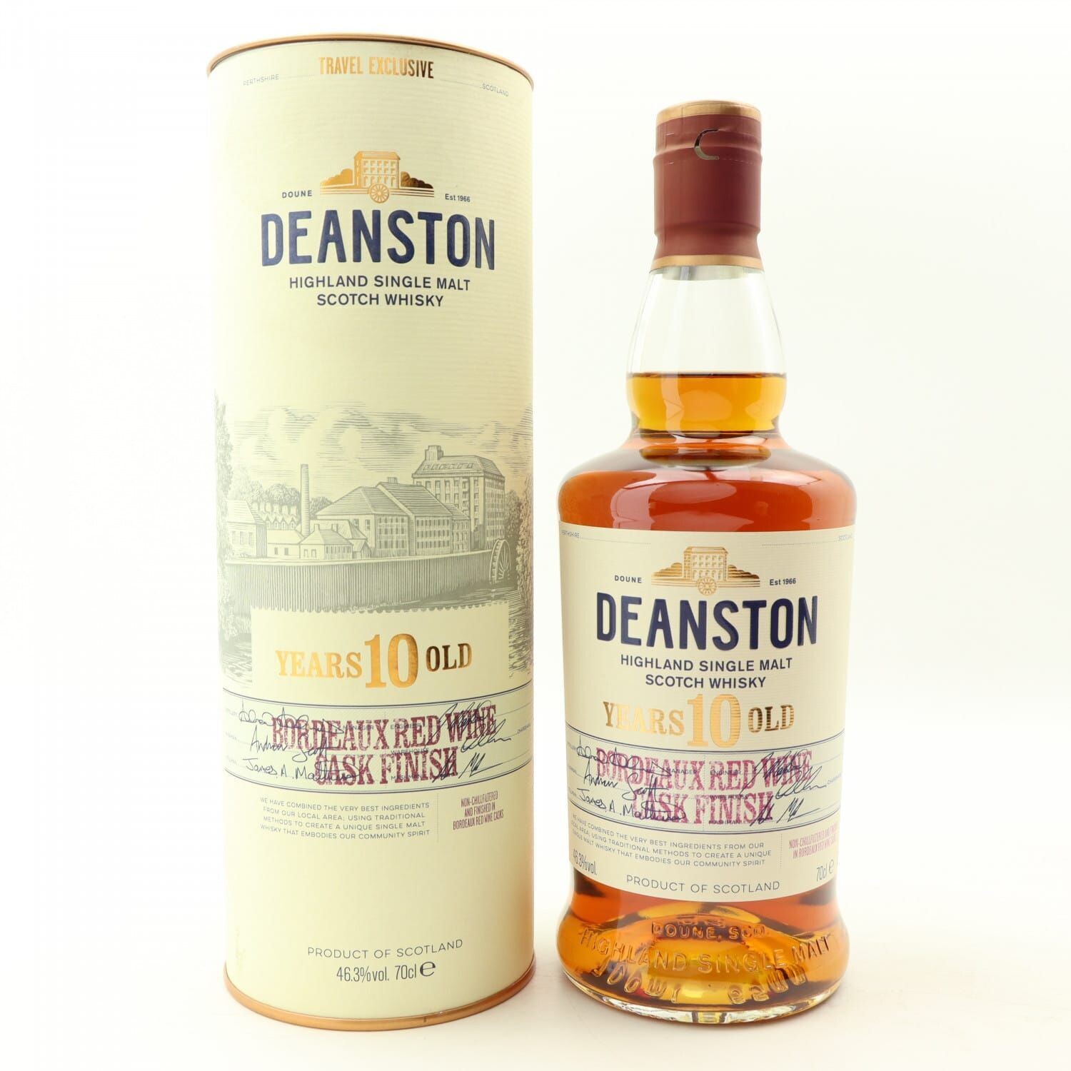 Deanston 10 Year Old Bordeaux Cask Finish Travel Exclusive 70cl