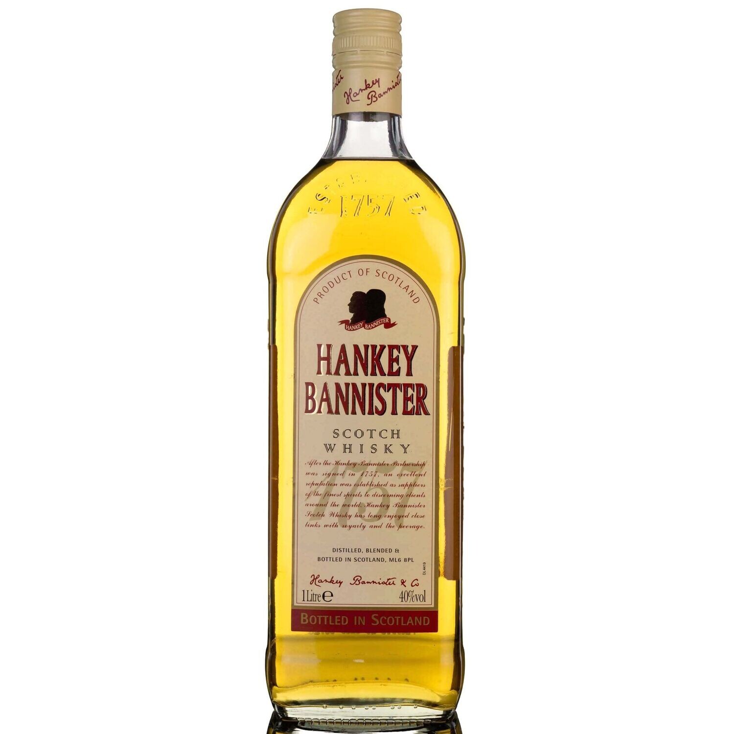 Hankey Bannister Blended Scotch Whisky (1980s) 1 Litre