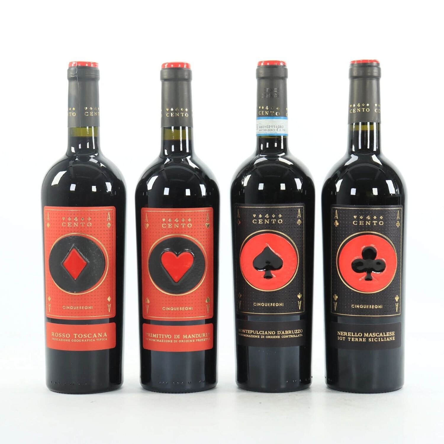 Cinquesegni Quattrocento The 4 Aces Collection (Italian) 4 X 75cl