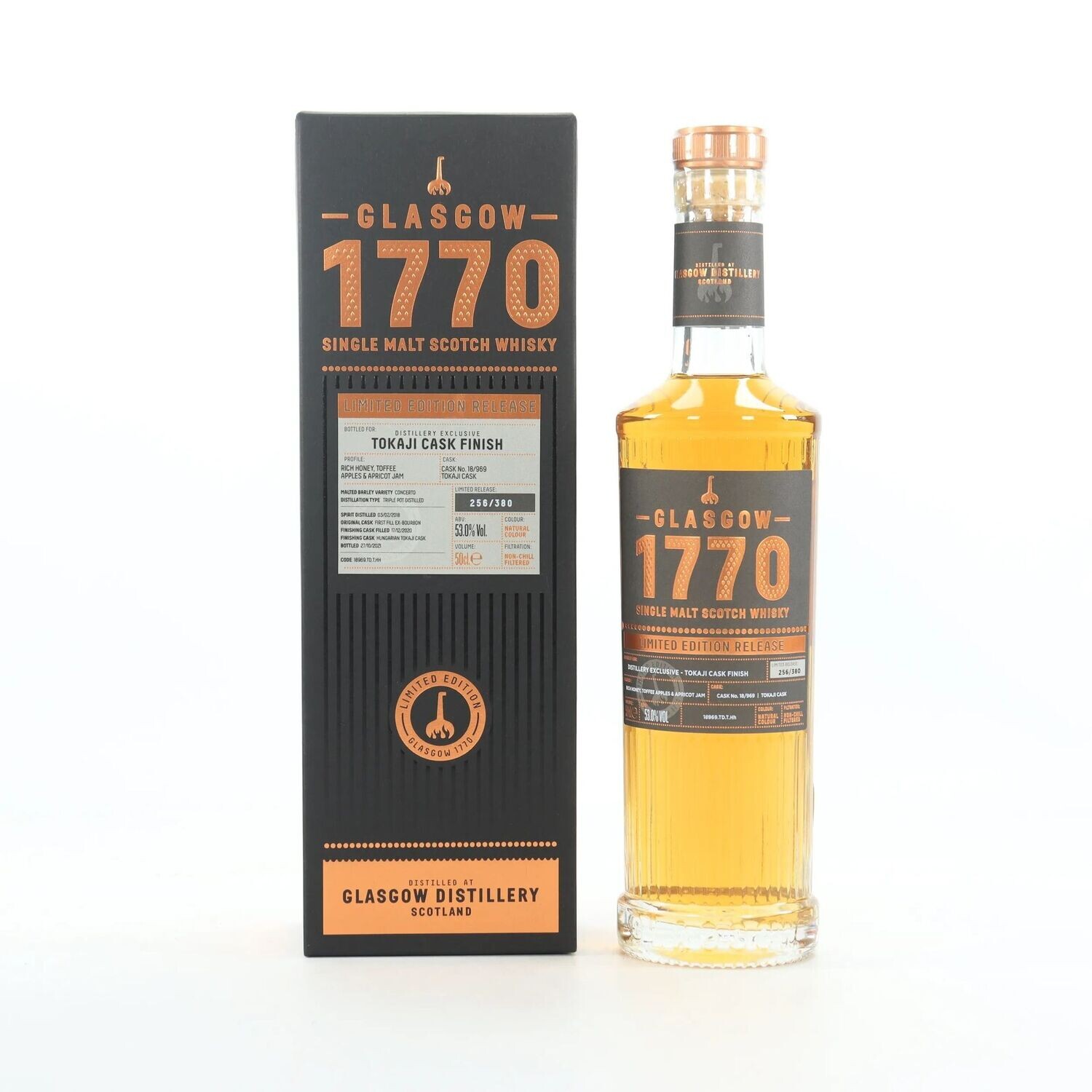 Glasgow 1770 (Cask #18/969 Tokaji Cask Finish) Distillery Exclusive 2021 50cl