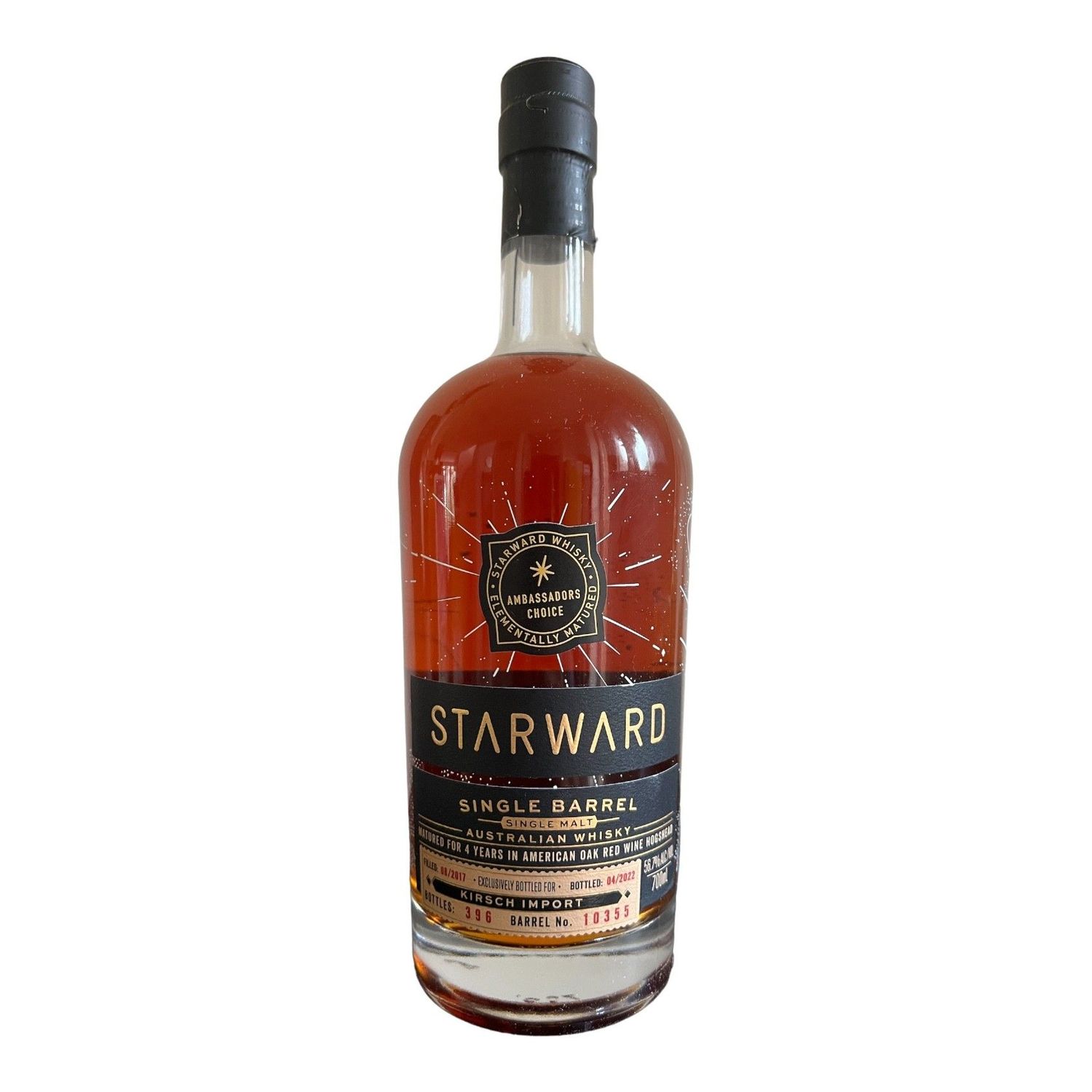 Starward Single Cask/Barrel #10355 4 Year Old Kirsch Exclusive 70cl