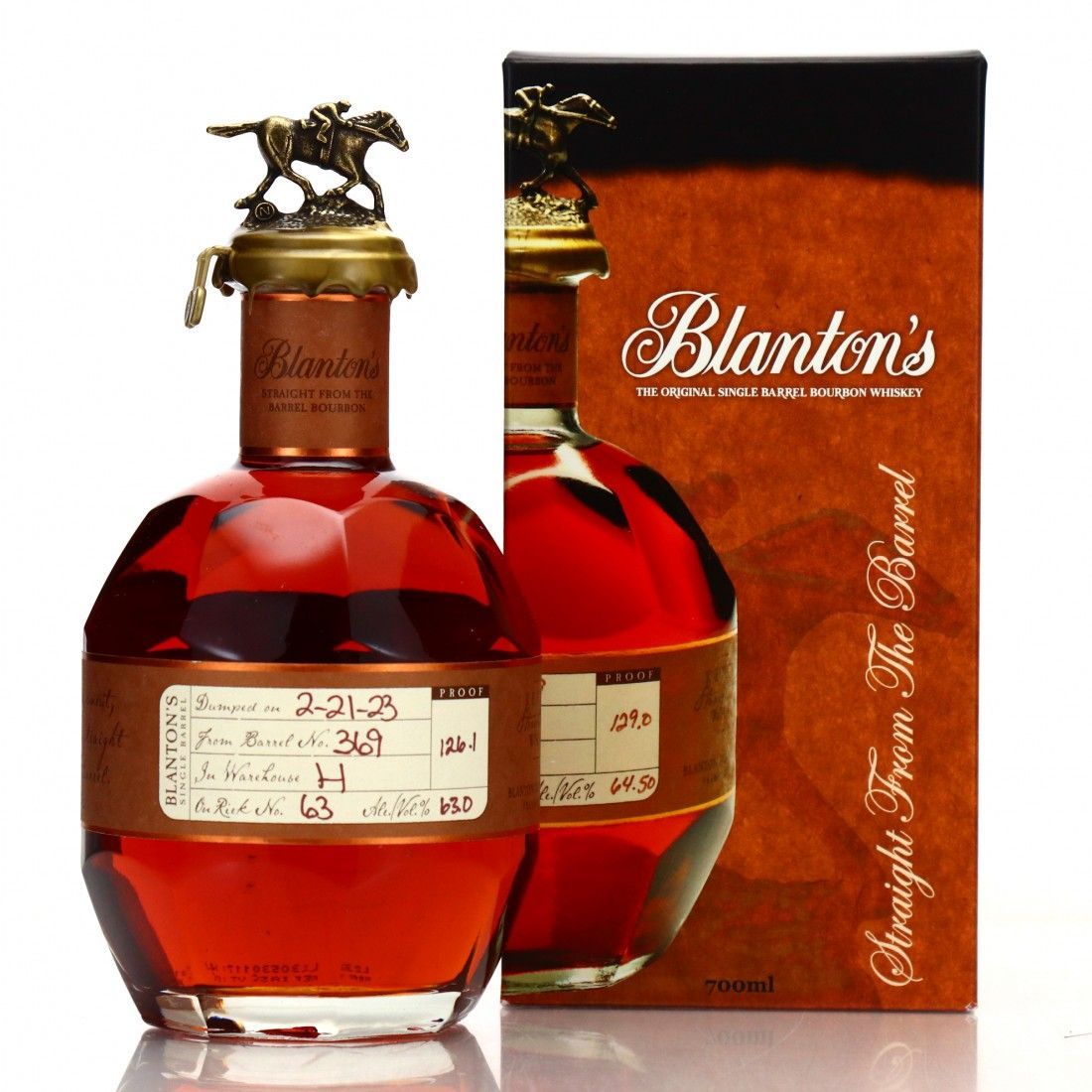 Blantons Straight From The Barrel Kentucky Straight Bourbon Whiskey (2023) 60.7% 3cl Sample