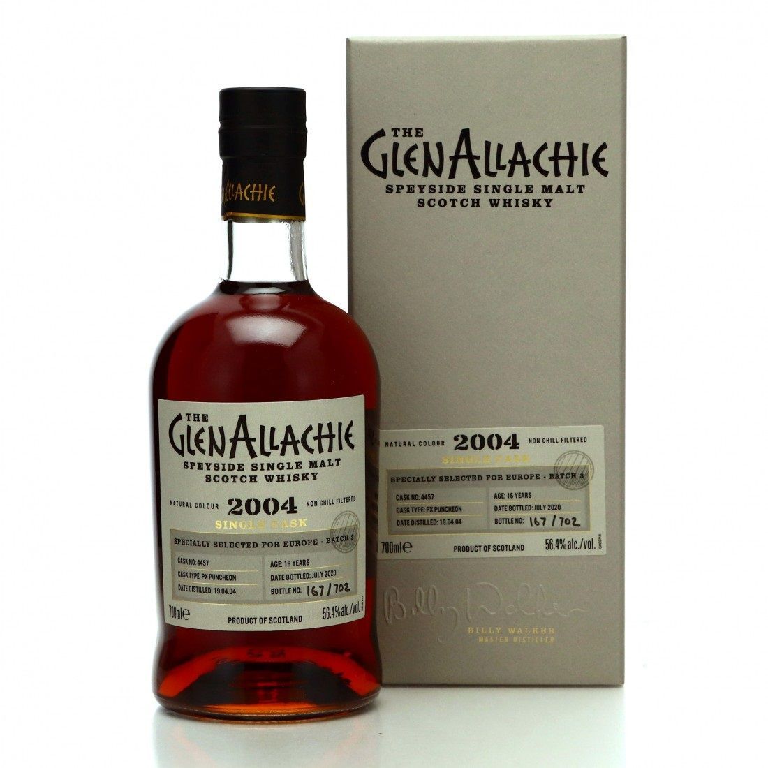 GlenAllachie 16 Year Old (2004) Single Cask #4457 PX Puncheon Europe Exclusive (2020) 70cl