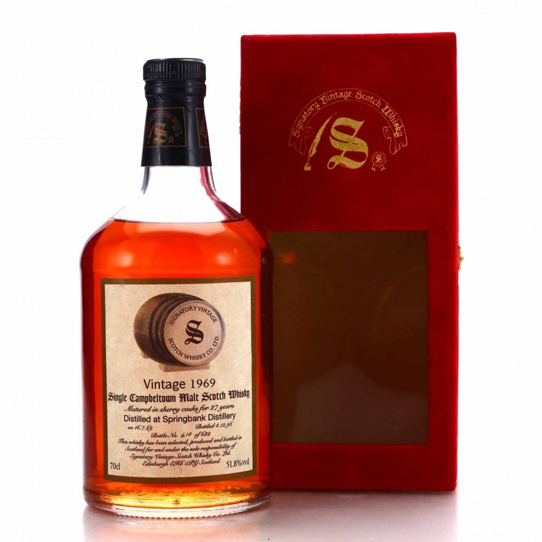 Springbank 1969 Signatory Vintage 27 Year Old Single Cask (1996)