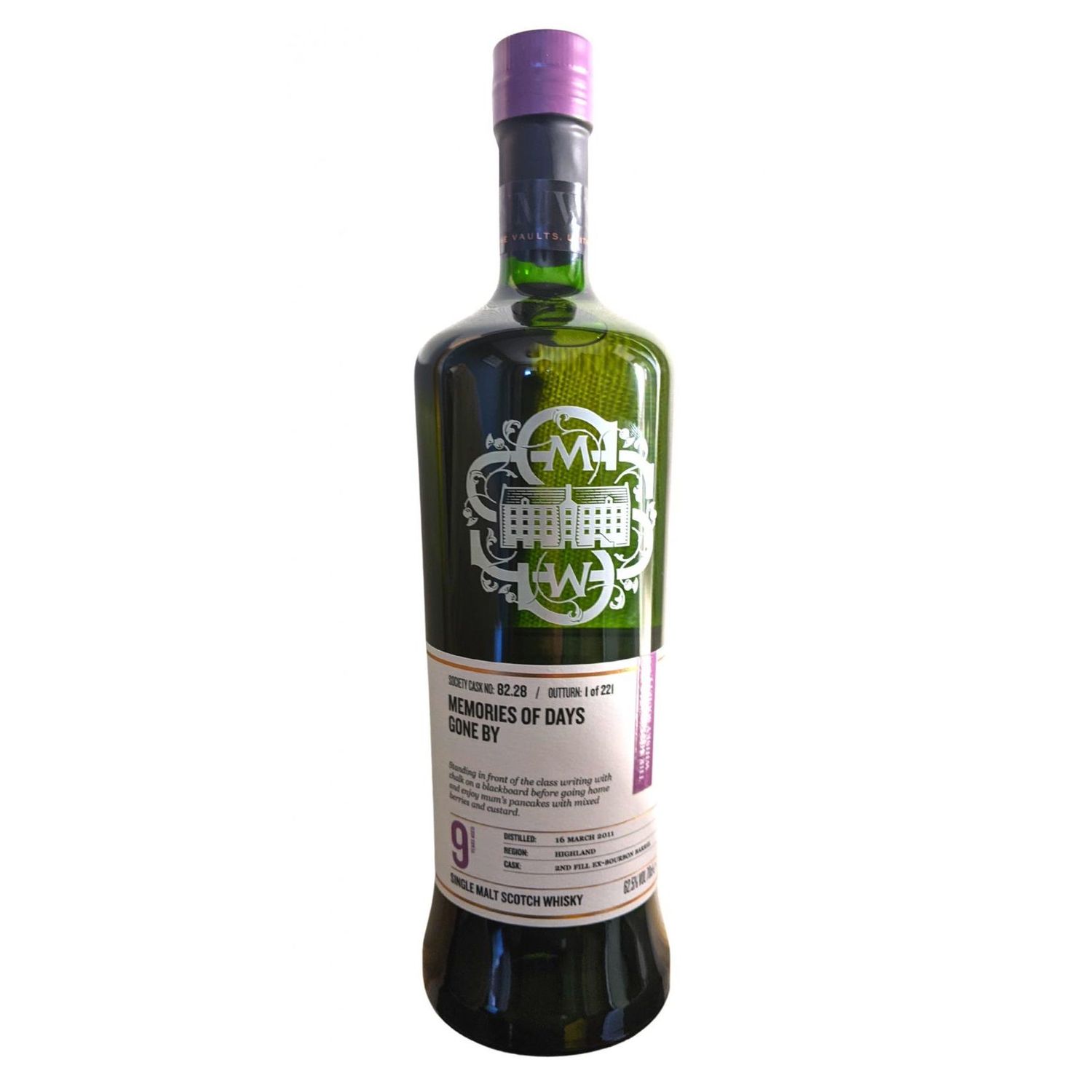 Glencadam 9 Year Old 2011 SMWS Single 2nd Fill Ex-Bourbon Cask 82.28 Memories of Days Gone By (2020) 70cl