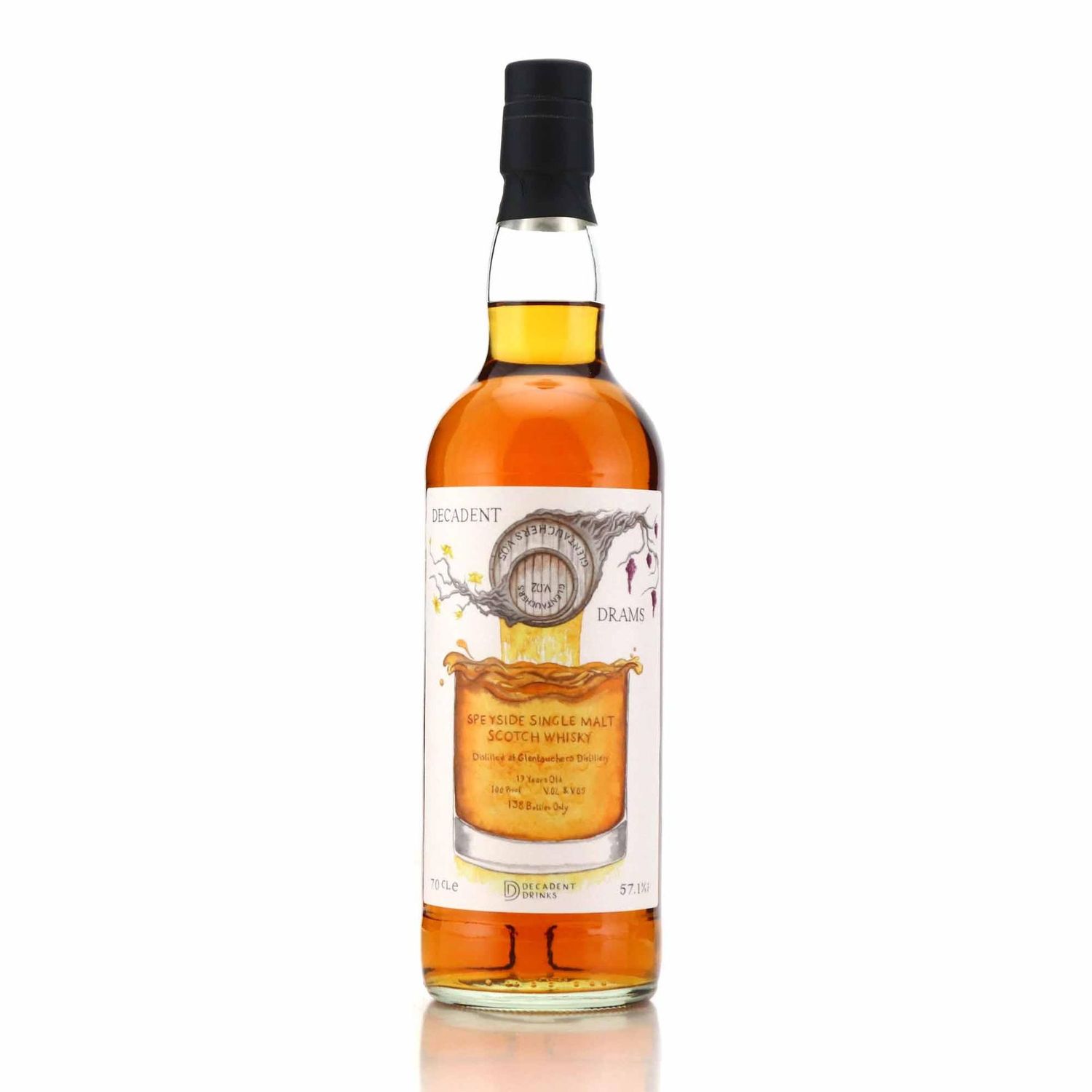 Glentauchers 19 Year Old Decadent Drams v02 & v05 100 Proof Speyside Single Malt Whisky (2024) 70cl