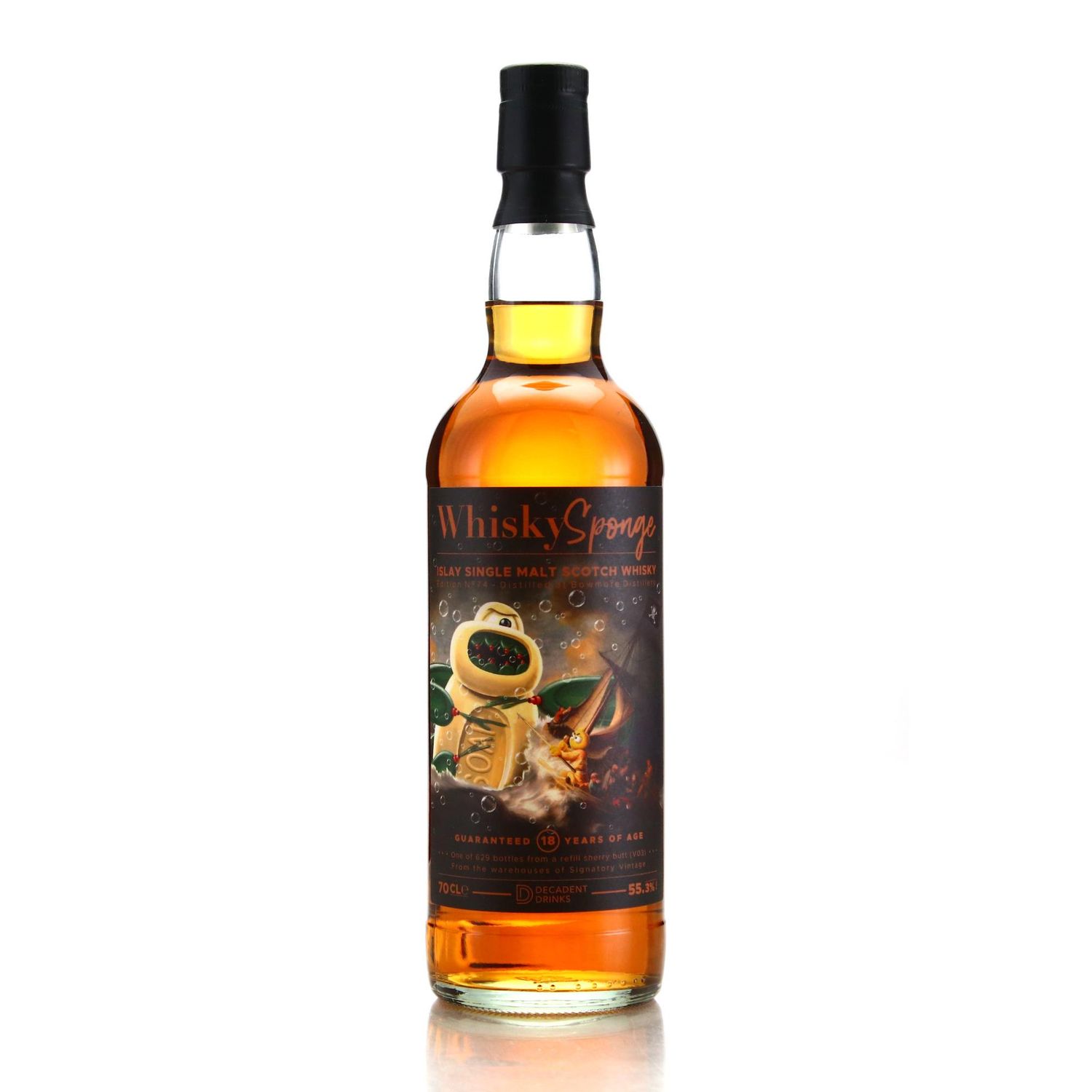 Bowmore 18 Year Old Whisky Sponge Ed. 74 2003 Single Cask (2023) 70cl