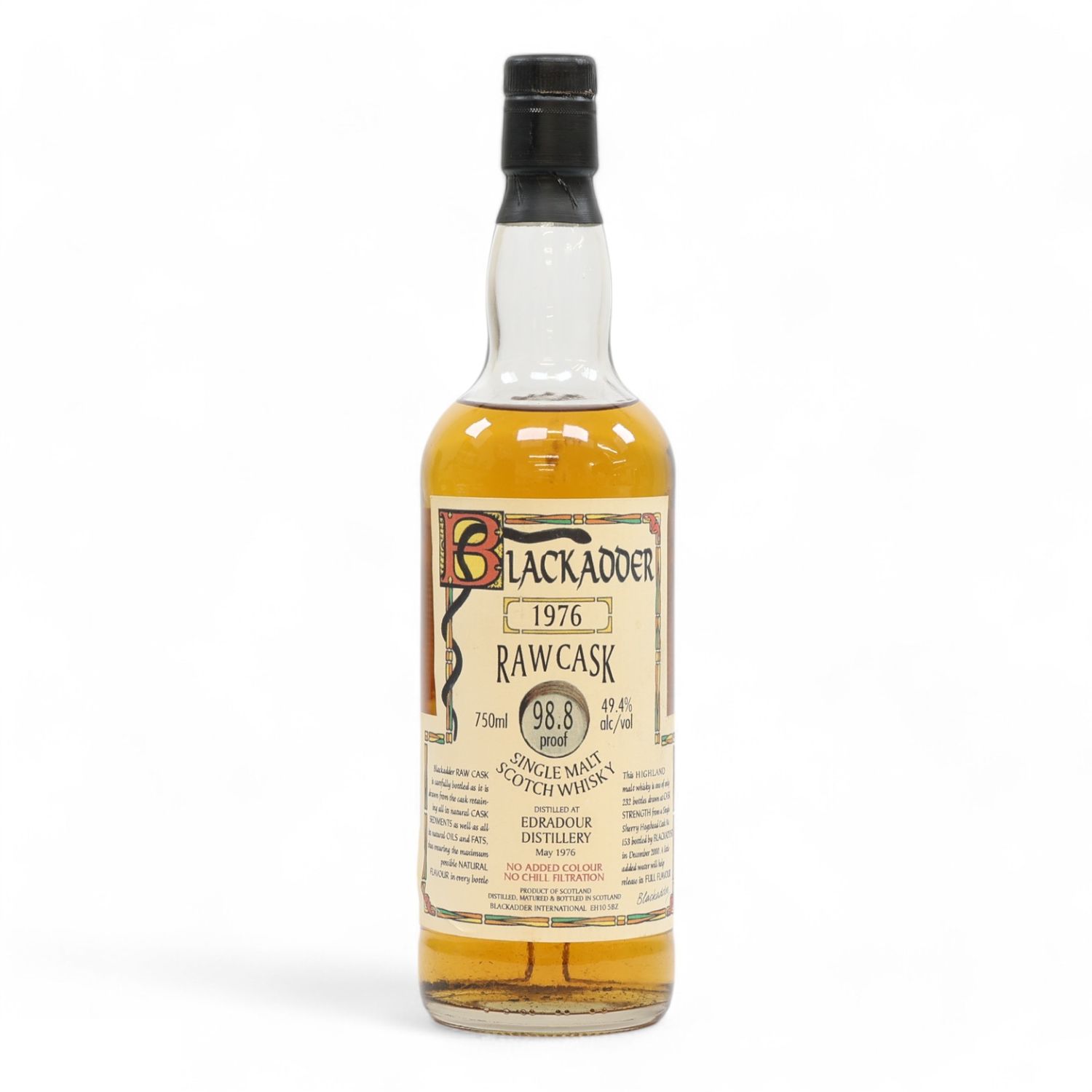 Edradour 24 Year Old 1976 Raw Cask Single Cask #153 Highland Single Malt Scotch Whisky (2000) 75cl