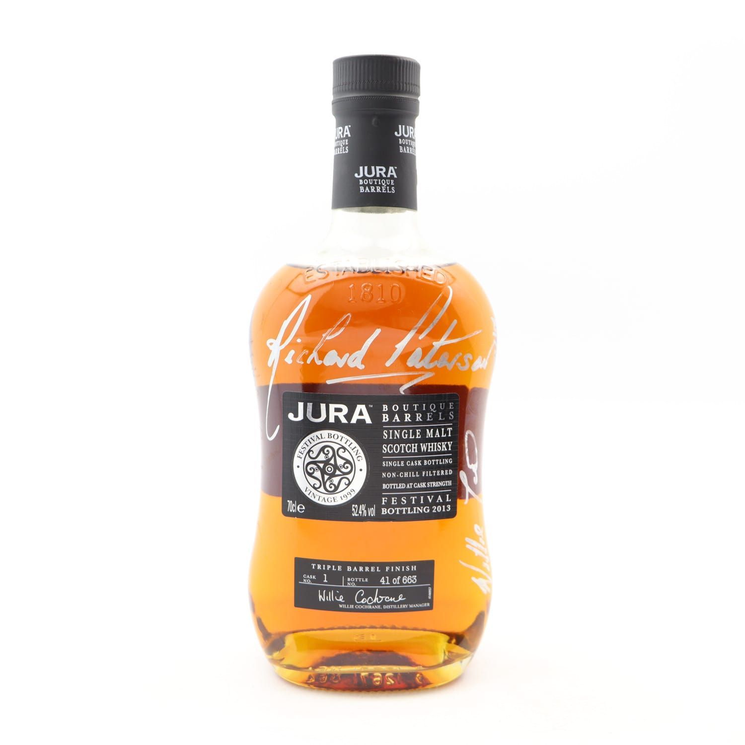 Jura 1999 Boutique Barrels Festival Bottling 2013 Single Cask Oloroso Finished Island Single Malt Scotch Whisky 70cl *SIGNED BY RICHARD PATERSON*