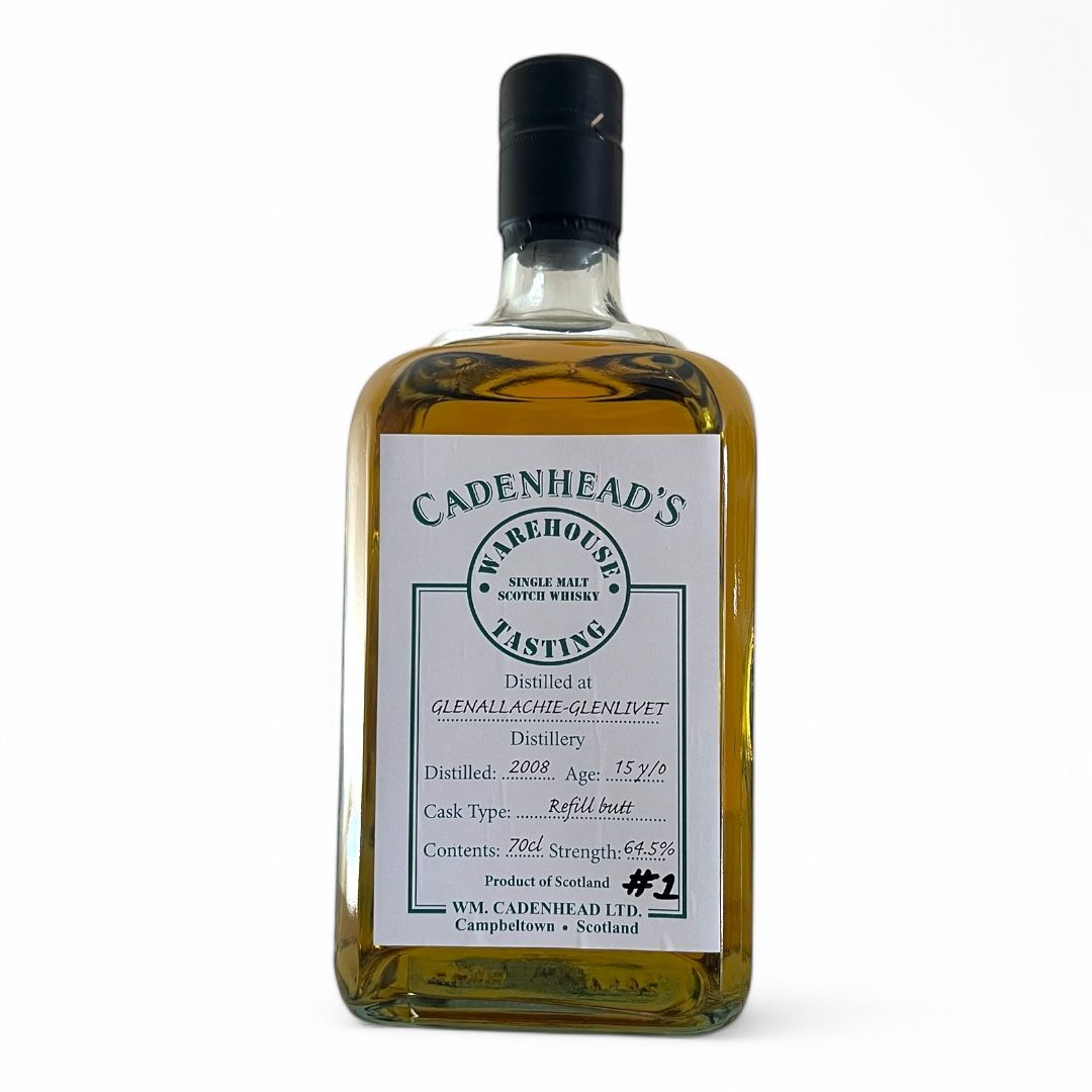 GlenAllachie 15 Year Old 2008 Cadenhead's Single Refill Butt Whisky Situation Bottling Speyside Single Malt Whisky (2024) 70cl