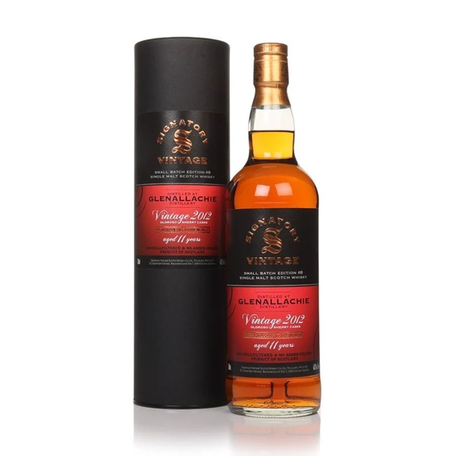 GlenAllachie 11 Year Old 2012 Signatory Vintage Small Batch Edition #8 Oloroso Sherry Casks Speyside Single Malt Whisky (2024) 70cl