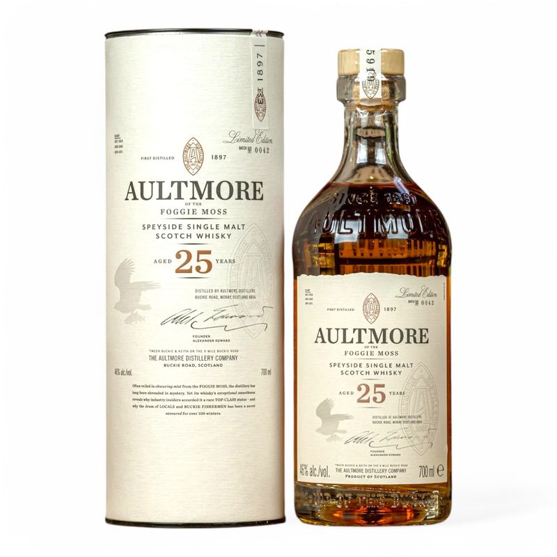 Aultmore 25 Year Old Foggie Moss Batch #42 Limited Edition Speyside Single Malt Scotch Whisky (2024) 70cl