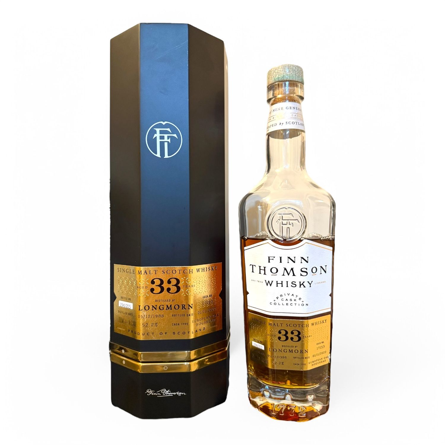 Longmorn 33 Year Old 1988 Single Finn Thomson Single Private European Oak Hogshead #17153 Speyside Single Malt Scotch Whisky (2022) 3cl Sample