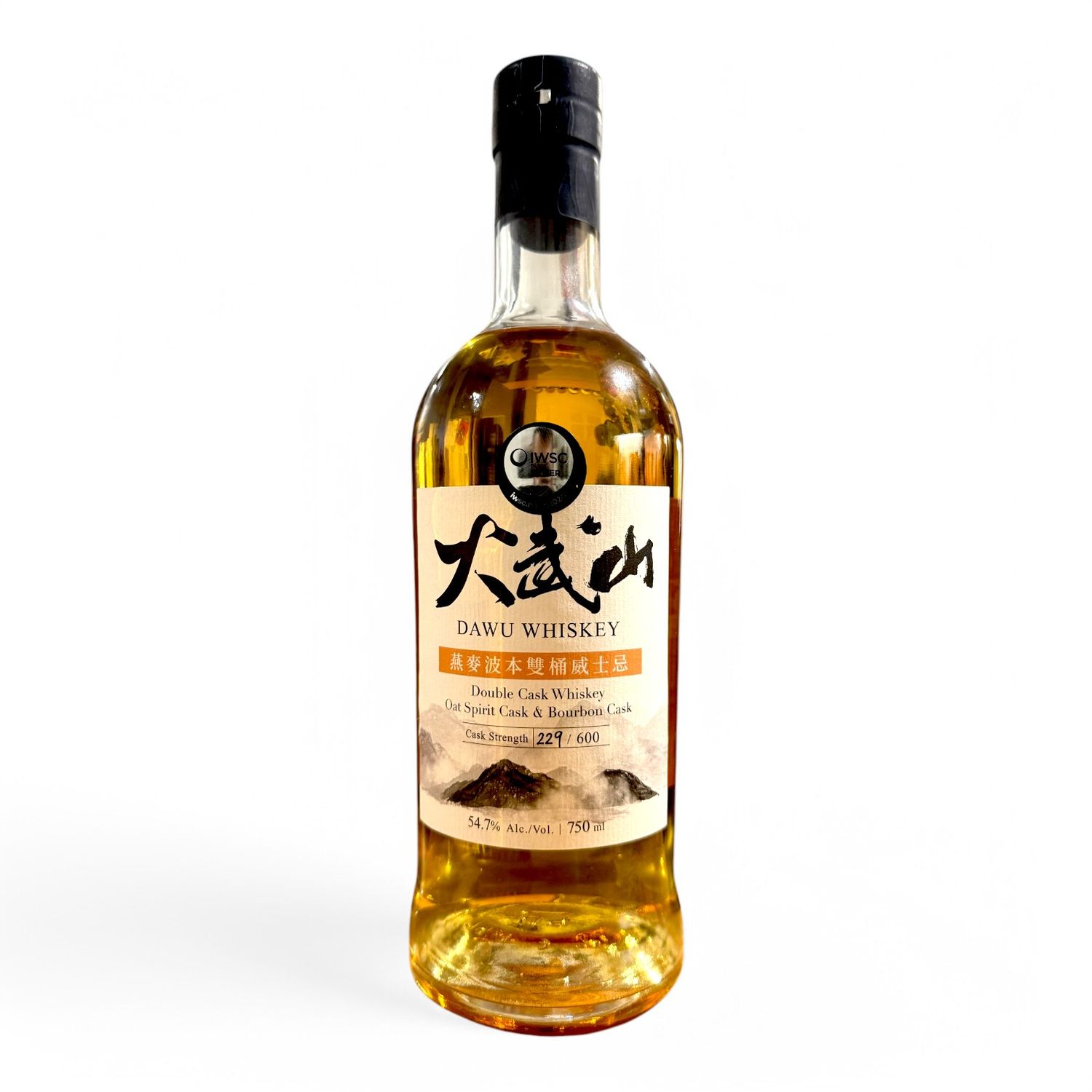 Dawu Whiskey Double Cask Oat & Bourbon Cask Strength Taiwanese Single Malt Whisky (2023) 75cl