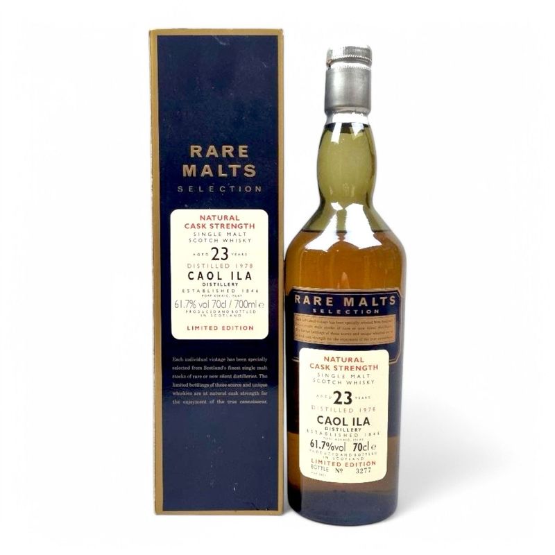 Caol Ila 1978 Rare Malts 23 Year Old Diageo Rare Malts Natural Cask Strength Islay Single Malt Scotch Whisky (2002) 70cl