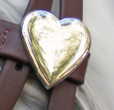 Beta Bit-Hanger Headstall/Halter Combo Heart-BRN/AV/SS Beta Bit-Hanger Headstall/Halter Combo Heart-BRN/AV/SS