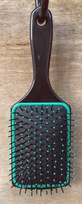 Paddle Brush Wide Head Pin - Teal