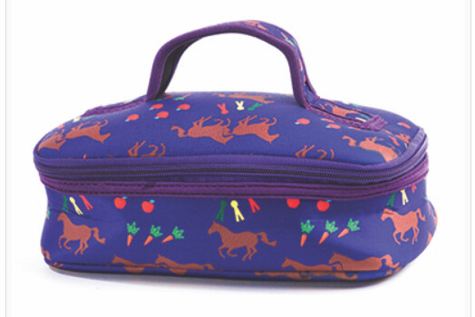 Cosmetic Case with Handle - Neoprene Blue Cosmetic Case with Handle - Neoprene Blue