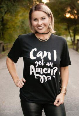 Shirt - Can I Get an Amen?-LG