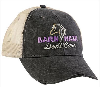 Hat - Barn Hair Don't Care/Purple-Mesh Back