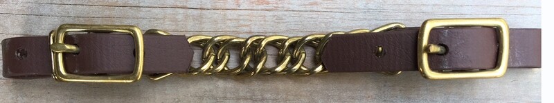 Beta Curb Strap w/Chain-BRN/SB Beta Curb Strap w/Chain-BRN/SB