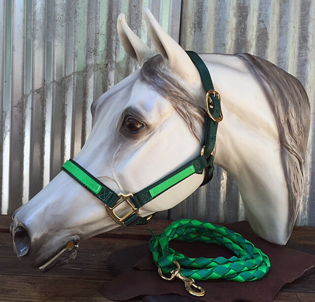 Halter with Overlay-GRN/LIME-MED Halter with Overlay-GRN/LIME-MED
