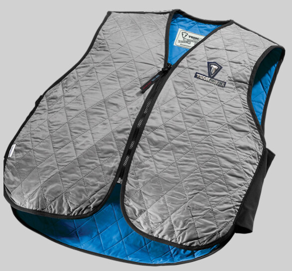 Evaporative Cooling Sport V-Neck Vest-Silver