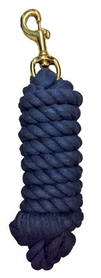 Lead Rope - 10' x 3/4" Cotton Navy-Trigger Snap