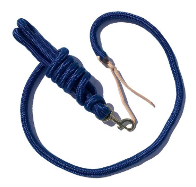 Lead Rope - Cowboy 9' x 5/8" Solid Royal Blue