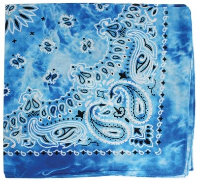 Scarf - Bandana Tie Dye Blue