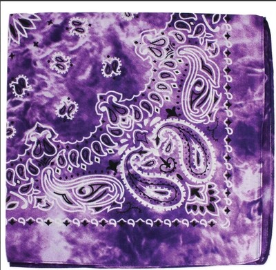 Scarf - Bandana Tie Dye Purple