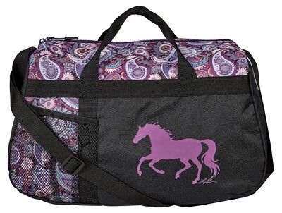 Duffle Bag Paisley - Purple Horse