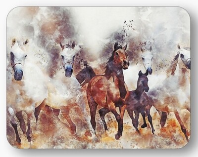 Mouse Pad - Running Horses