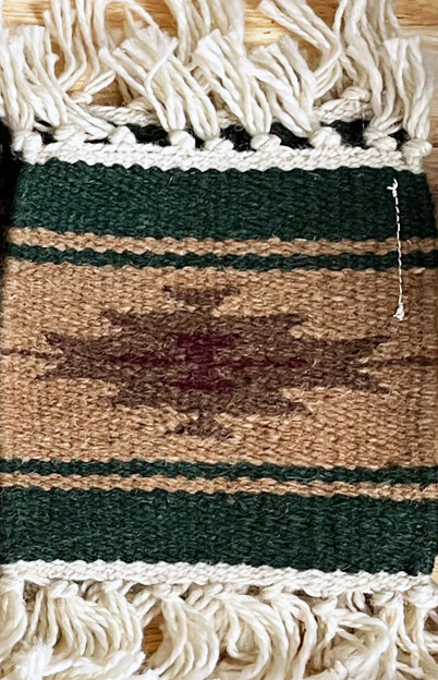 Coasters - Southwest Mug Rug 6" x 6" GRN/Tan  SET