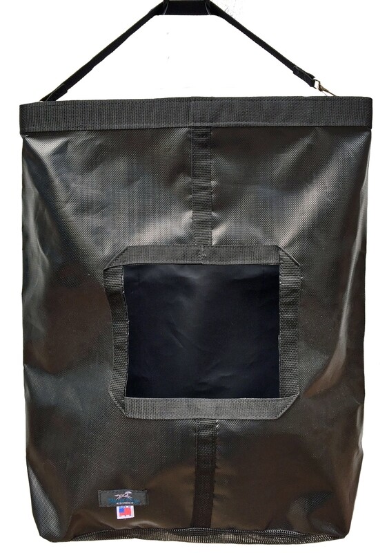 Hay Bag - Hanging Mesh Bottom Black