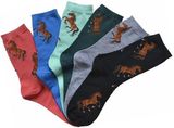 Socks - Bay Horses - 6PK