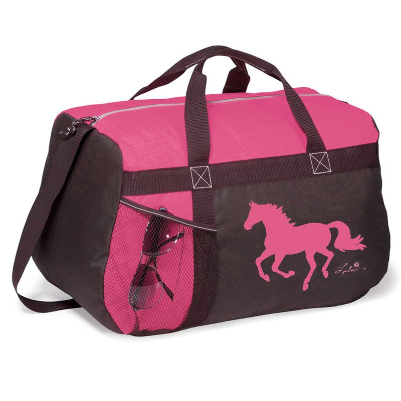 Duffle Bag - Pink w/Black