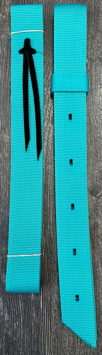 Saddle Off Billet & Tie Strap Set - Turquoise