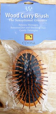Wood Curry Brush-The Sensational Groomer Wood Curry Brush-The Sensational Groomer